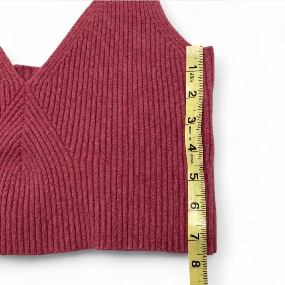 J. Crew Cashmere Blend Ribbed Cropped Sweater Tank Top Women’s Large Preppy Fall - Picture 7 of 7